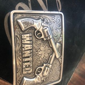 wanted belt buckle